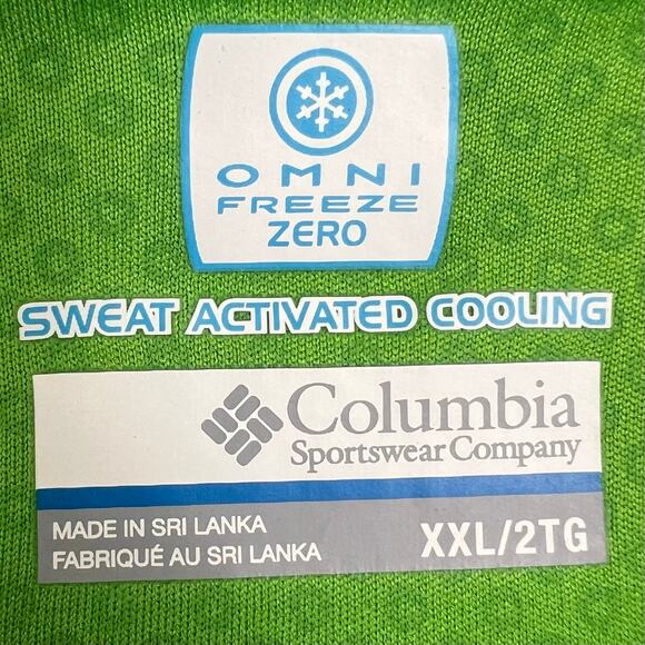 Columbia Omni freeze Zero  Polo shirt men’s XXL sweat activated cooling - Picture 4 of 7